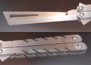 Illustration for article titled Who Would Dare Use The Butterfly Knife Razor?
